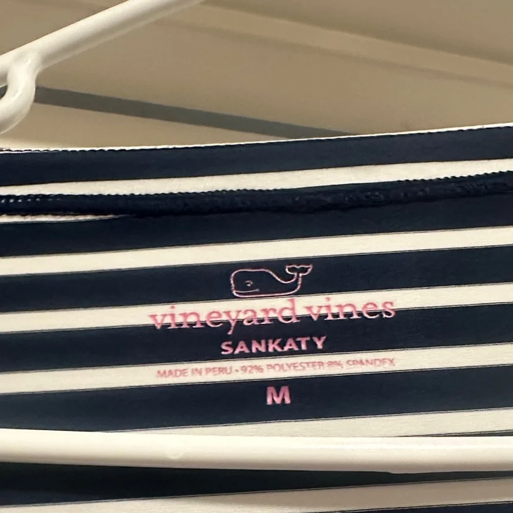 Vineyard vines sankaty Classic Navy and White Striped Long Sleeve Top - Picture 3 of 3